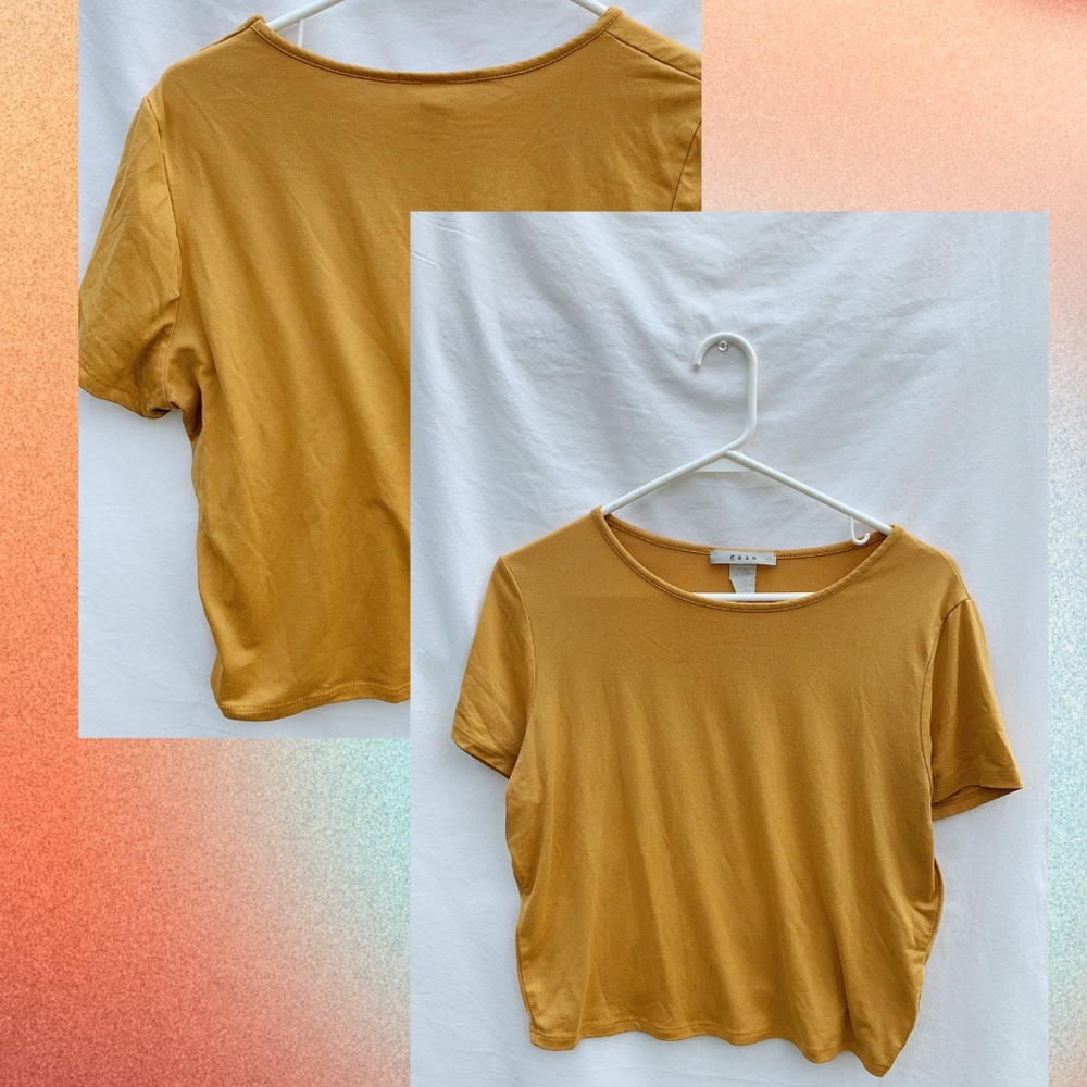 Soft Yellow Crop Top